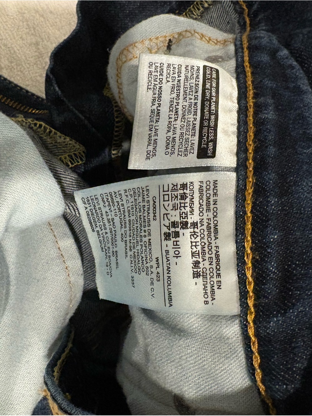 Levi's Men's 514 Slim Straight Jeans - dark color 36 waist 30 length - Picture 5 of 8